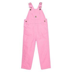 Carhartt Bib Overalls Toddler Girls Size 4T Barbie Pink Holiday Country NEW